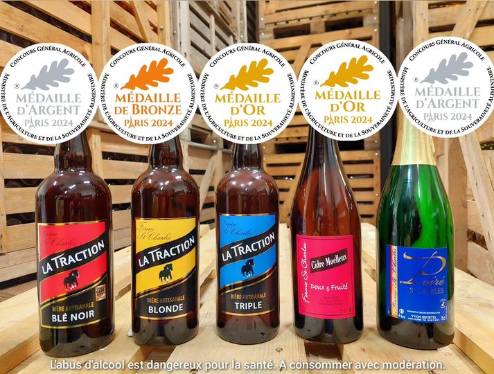 5 médailles Concours Général Agricole 2024  Ferme St Charles - Ferme St Charles - Plessé