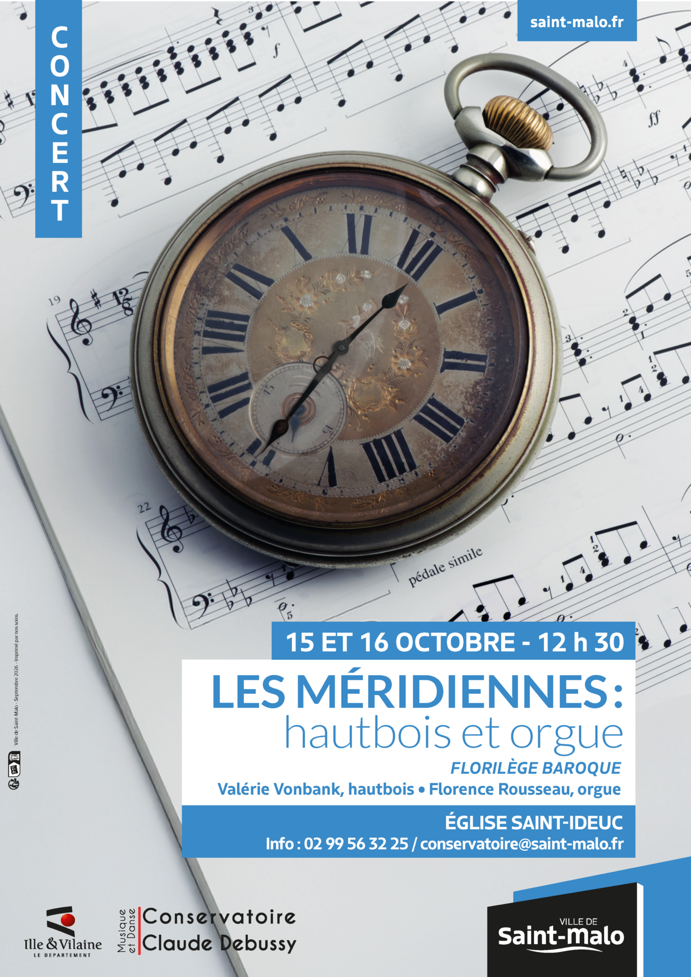 Concert hautbois et orgue : Les Méridiennes