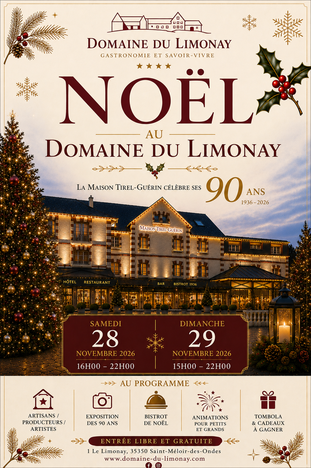 Marché de Noël au domaine du Limonay