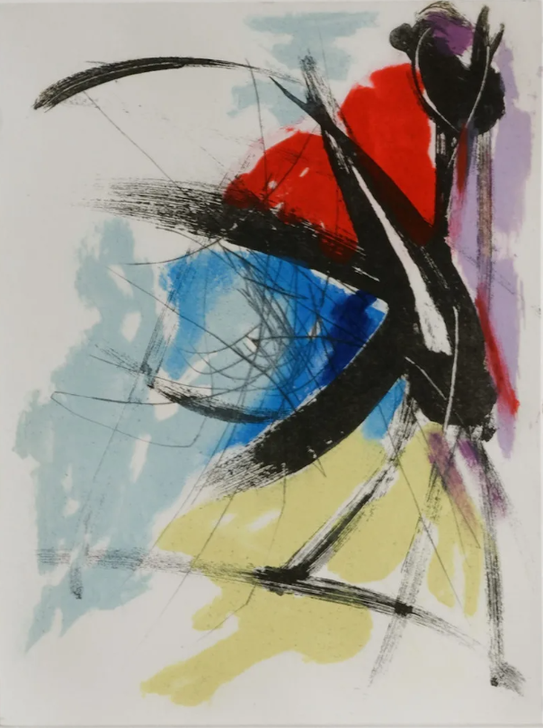 MIOTTE Jean - Évasion (gravure au carborundum, 58 x 46 cm)_Galerie_Saphir_Dinar - ©Galerie Saphir