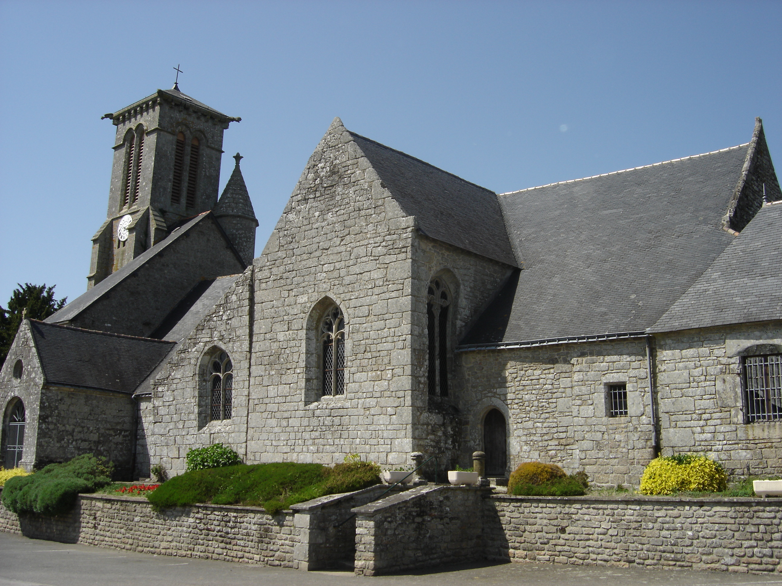 Eglise---Priziac---Pays-roi-Morvan---Morbihan-Bretagne-sud---CP-OTPRM--3-