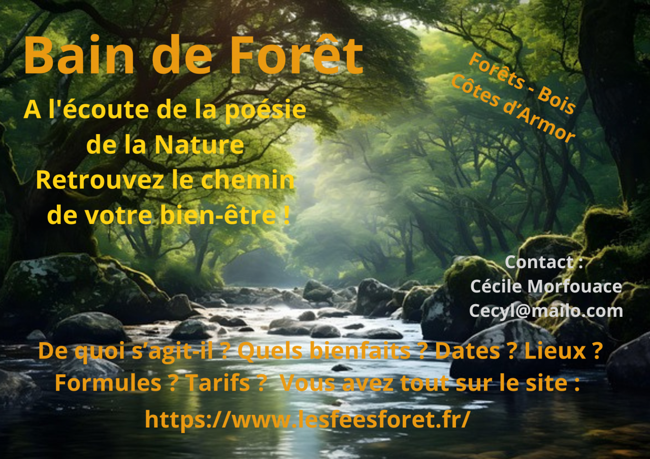 Visuel non libre de droit  - bain de foret