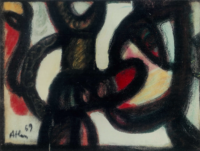 GALERIE DANIEL BESSEICHE DINARD Atlan-fetemarocaine-1969 - ©Galerie Daniel Besseiche