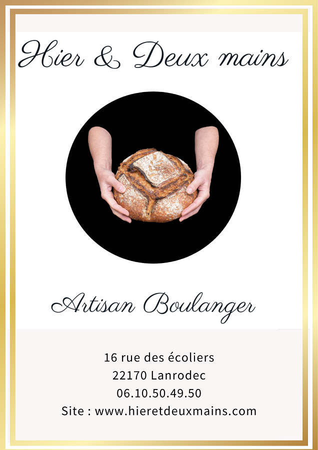 Visuel non libre de droit  - Boulangerie Hier et 2 Mains