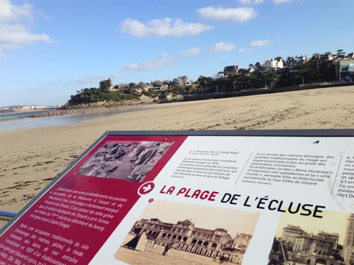 Plage de l'Écluse à Dinard - ©DCET