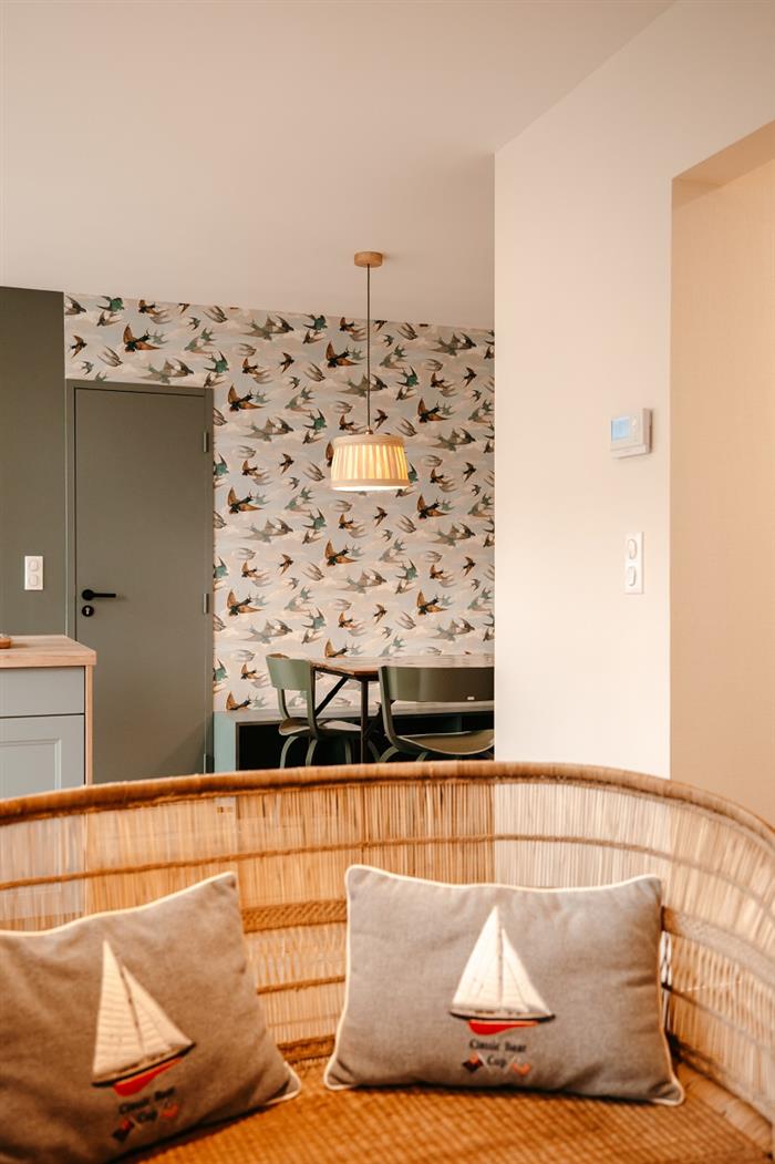 lodge entre terre et mer pièce de vie 1 sur 7 - © La Maison des Gabariers