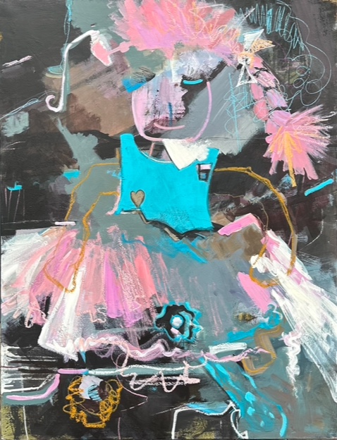 photo 2  BERTILLE DINARD Acrylique sur toile 116X89 cm - ©GALERIE & CO
